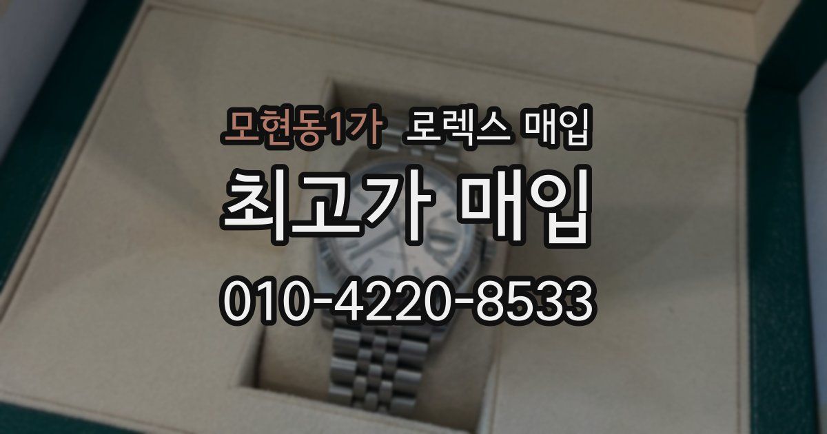 모현동1가 로렉스 매입