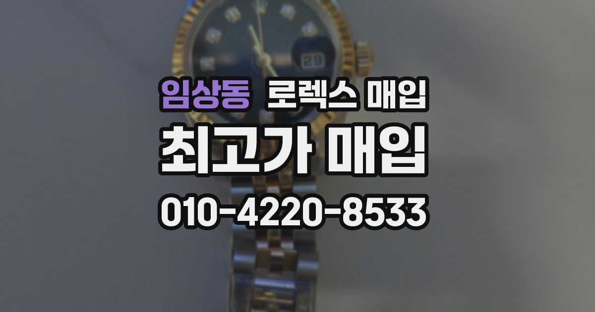 임상동 로렉스 매입