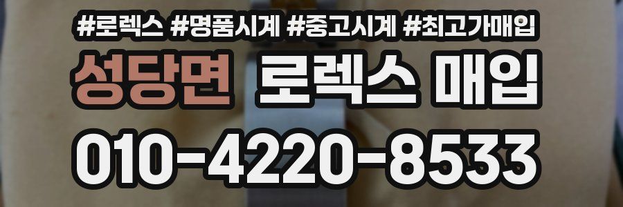성당면 로렉스 매입