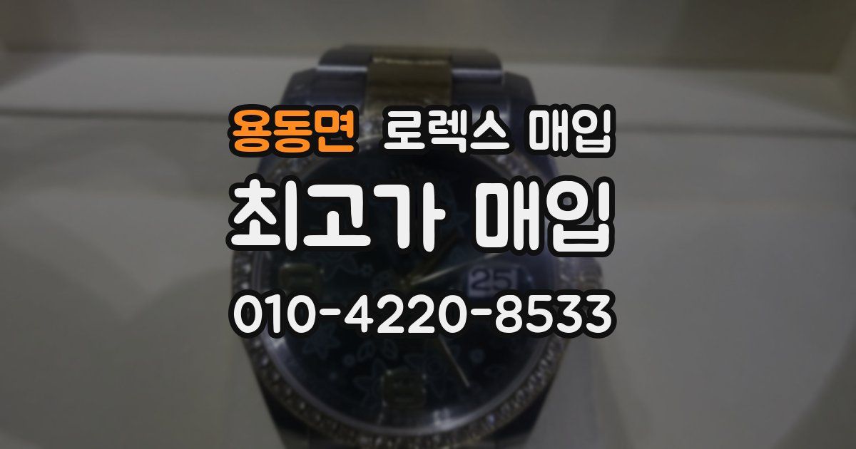 용동면 로렉스 매입
