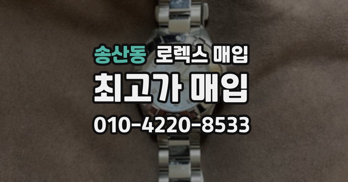 송산동 로렉스 매입