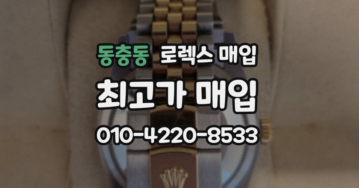 동충동 로렉스 매입