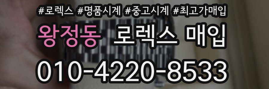 왕정동 로렉스 매입