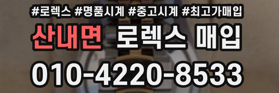 산내면 로렉스 매입