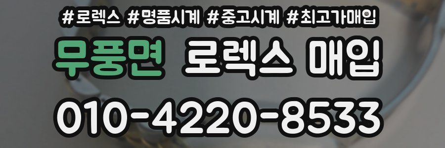 무풍면 로렉스 매입