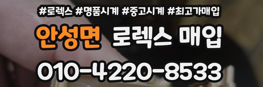 안성면 로렉스 매입