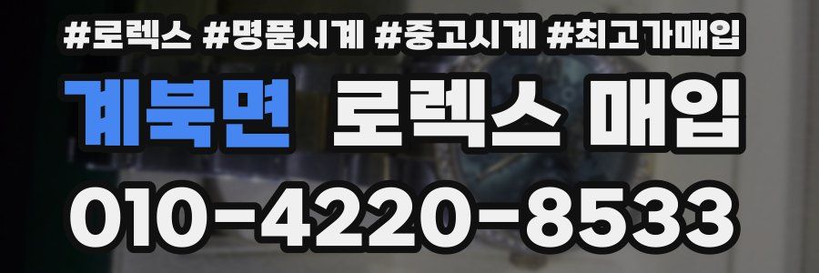 계북면 로렉스 매입