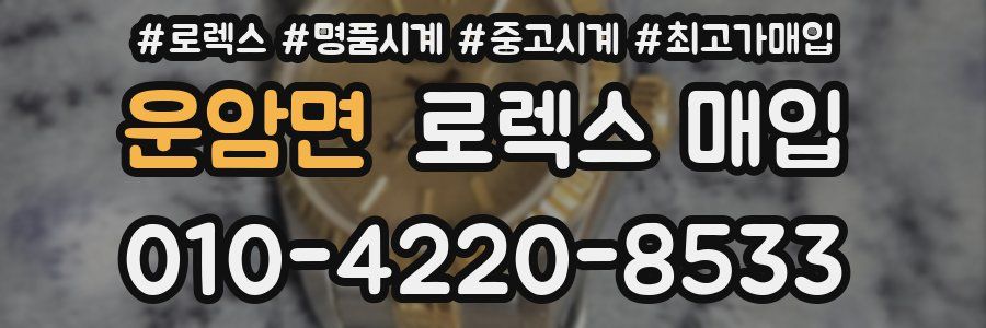 운암면 로렉스 매입