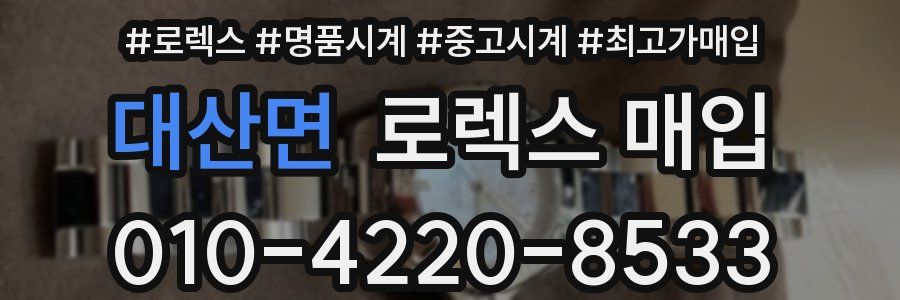 대산면 로렉스 매입