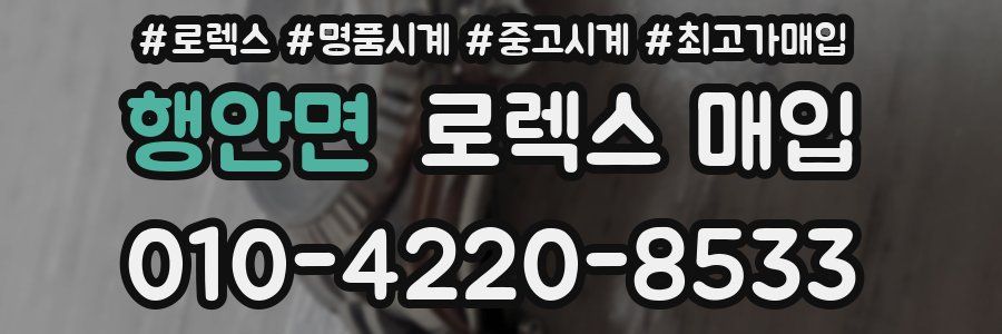 행안면 로렉스 매입