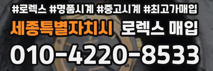 세종특별자치시 로렉스 매입