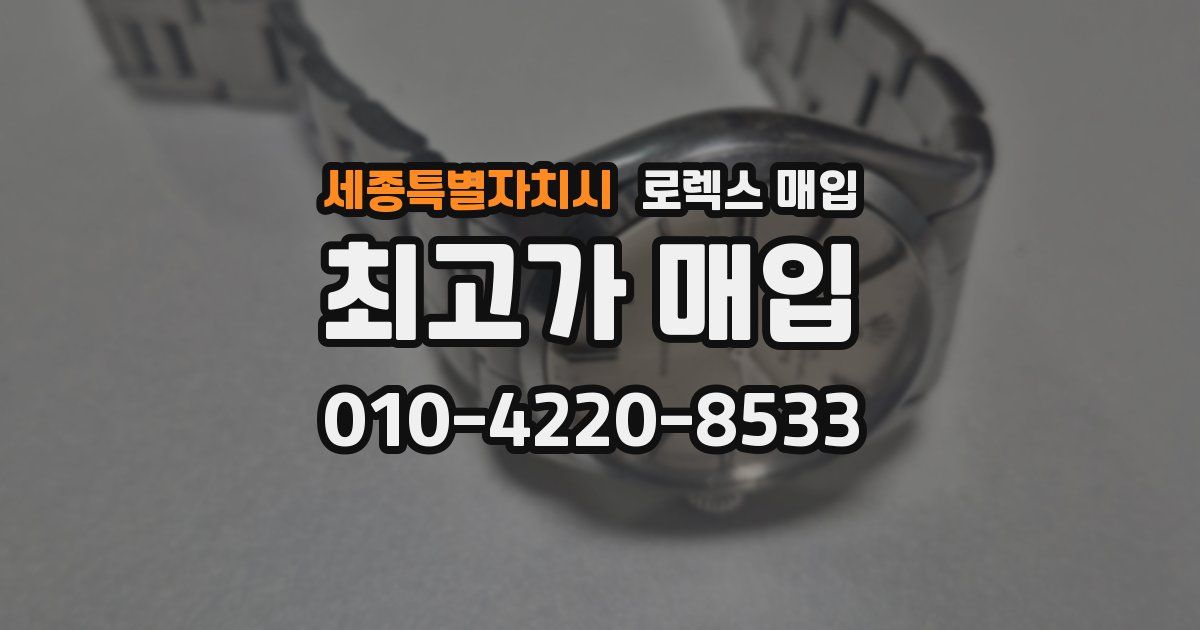 세종특별자치시 로렉스 매입