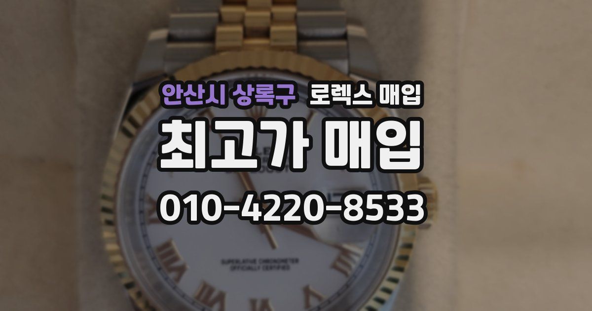 안산시 상록구 로렉스 매입