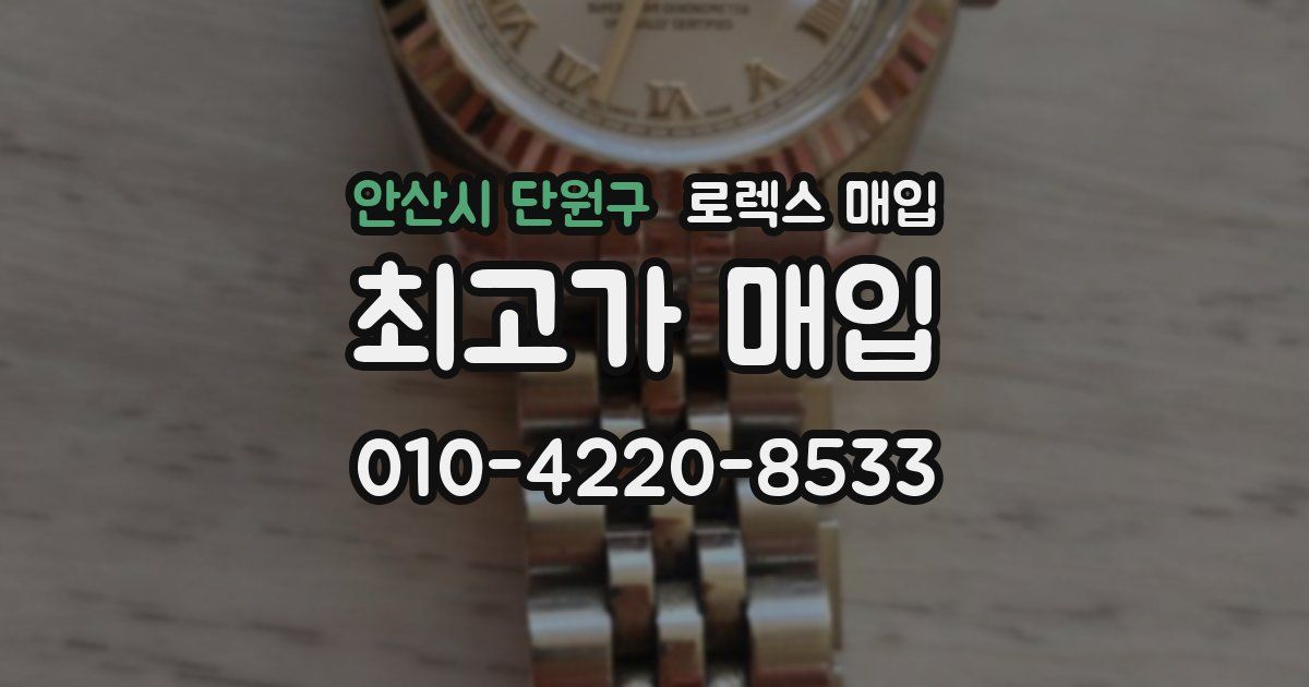 안산시 단원구 로렉스 매입