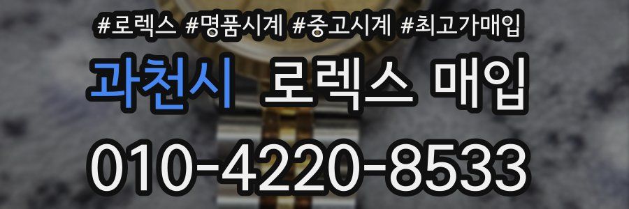 과천시 로렉스 매입