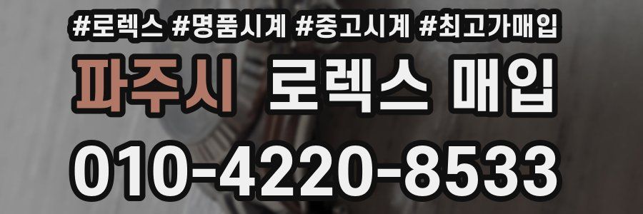 파주시 로렉스 매입