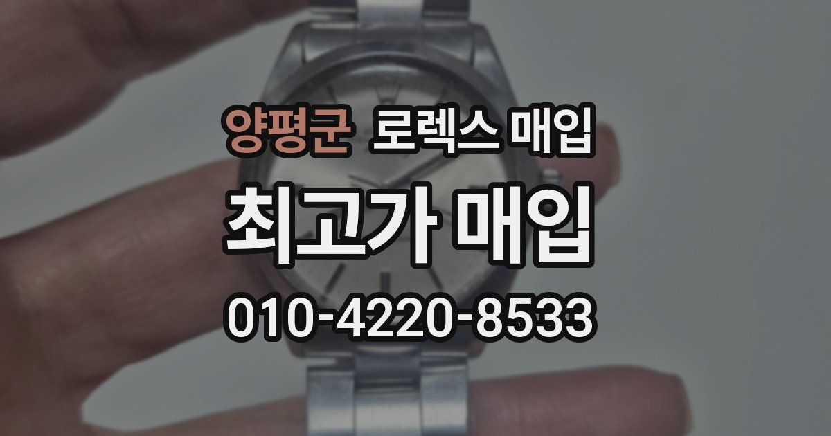 양평군 로렉스 매입