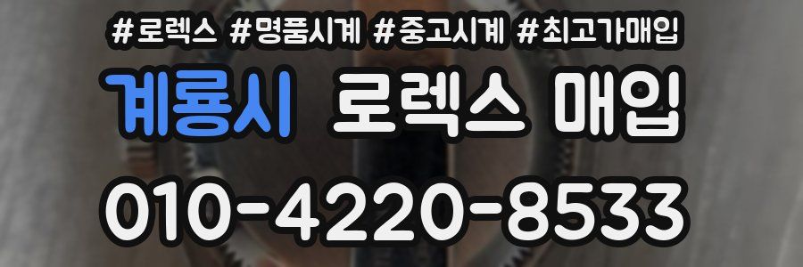 계룡시 로렉스 매입