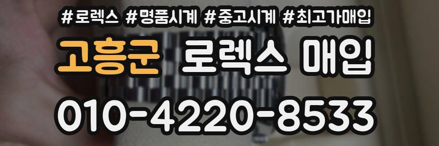 고흥군 로렉스 매입