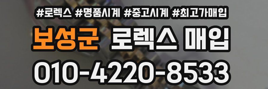 보성군 로렉스 매입