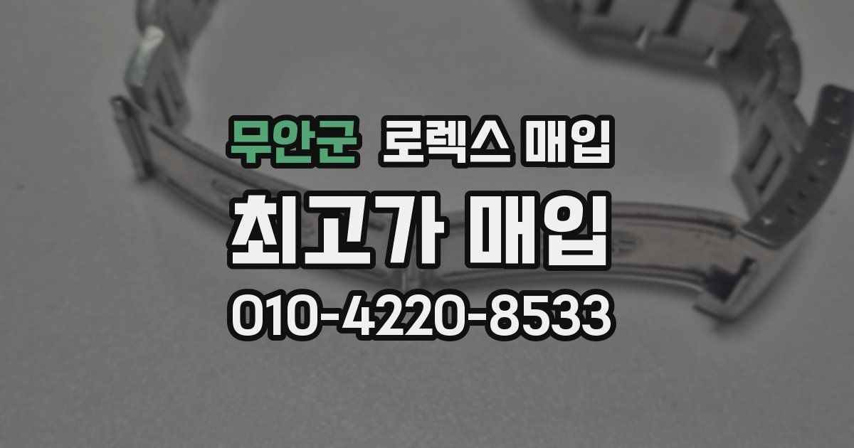 무안군 로렉스 매입