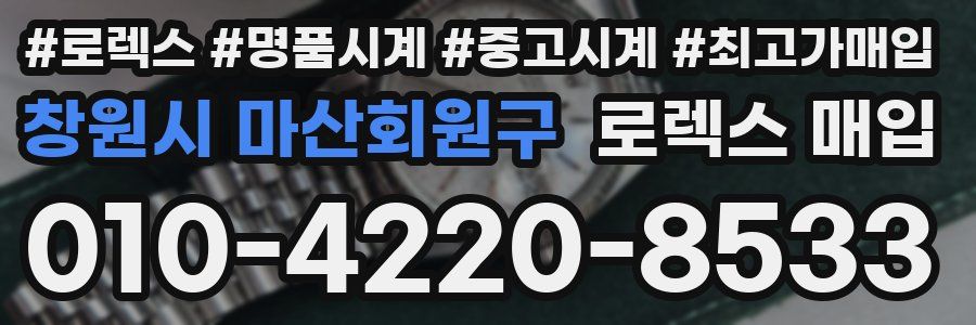 창원시 마산회원구 로렉스 매입