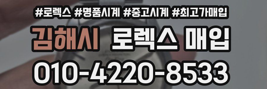 김해시 로렉스 매입
