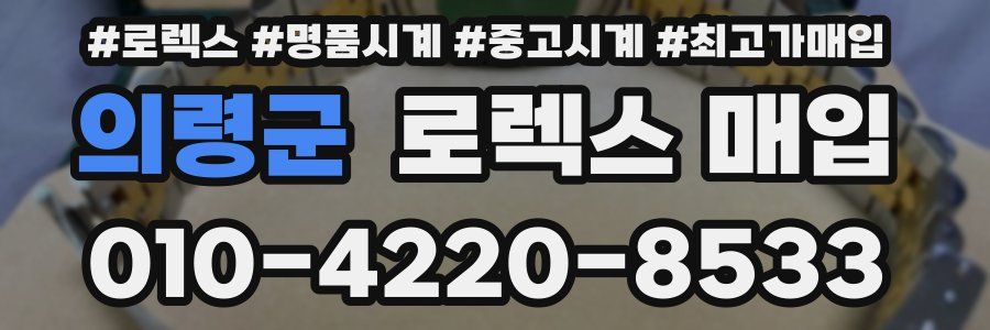 의령군 로렉스 매입