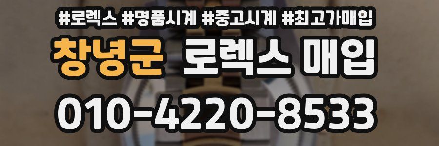 창녕군 로렉스 매입