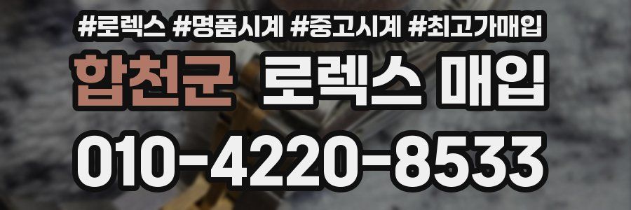 합천군 로렉스 매입