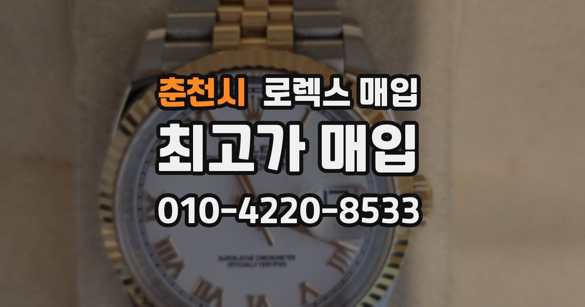 춘천시 로렉스 매입