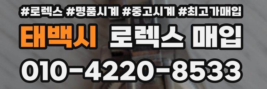 태백시 로렉스 매입