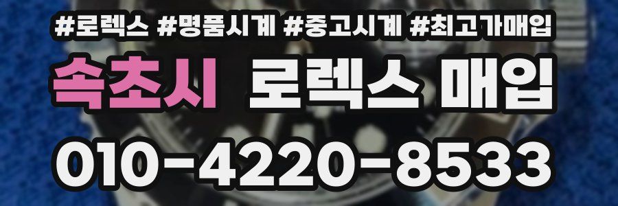 속초시 로렉스 매입