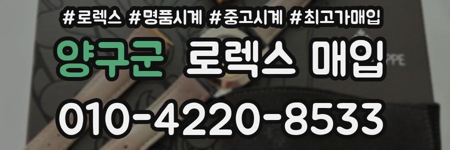 양구군 로렉스 매입