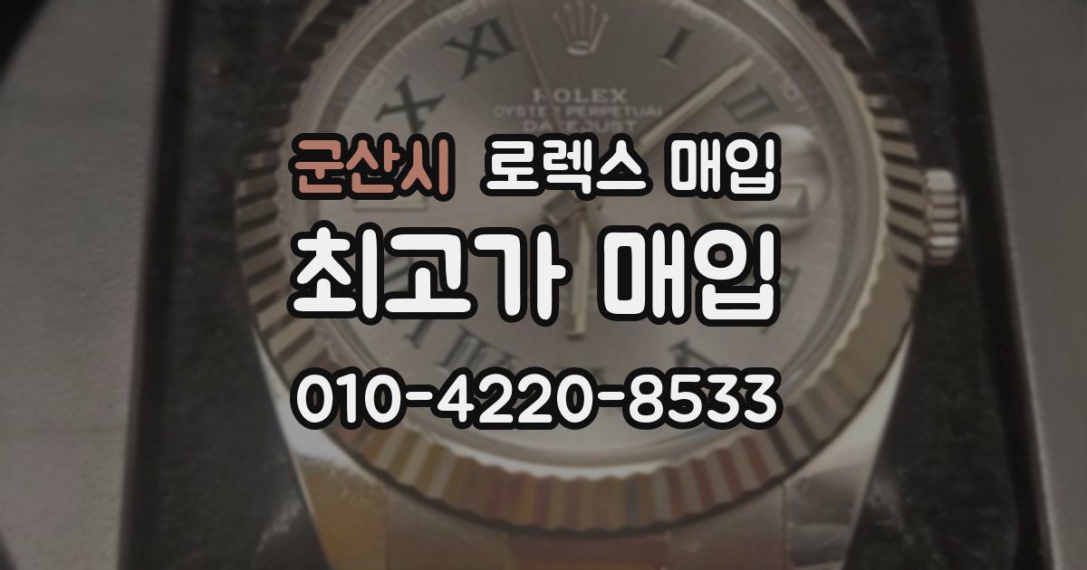군산시 로렉스 매입