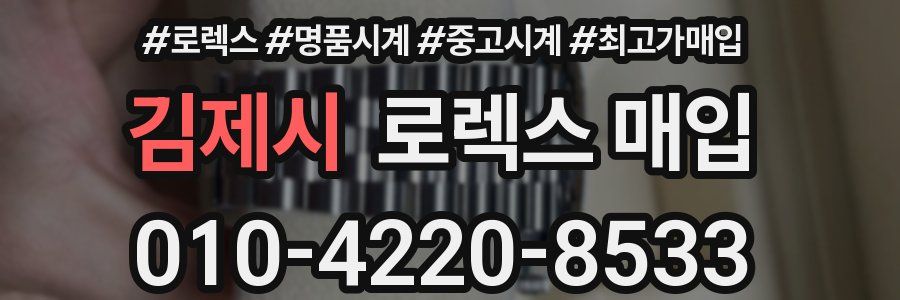 김제시 로렉스 매입