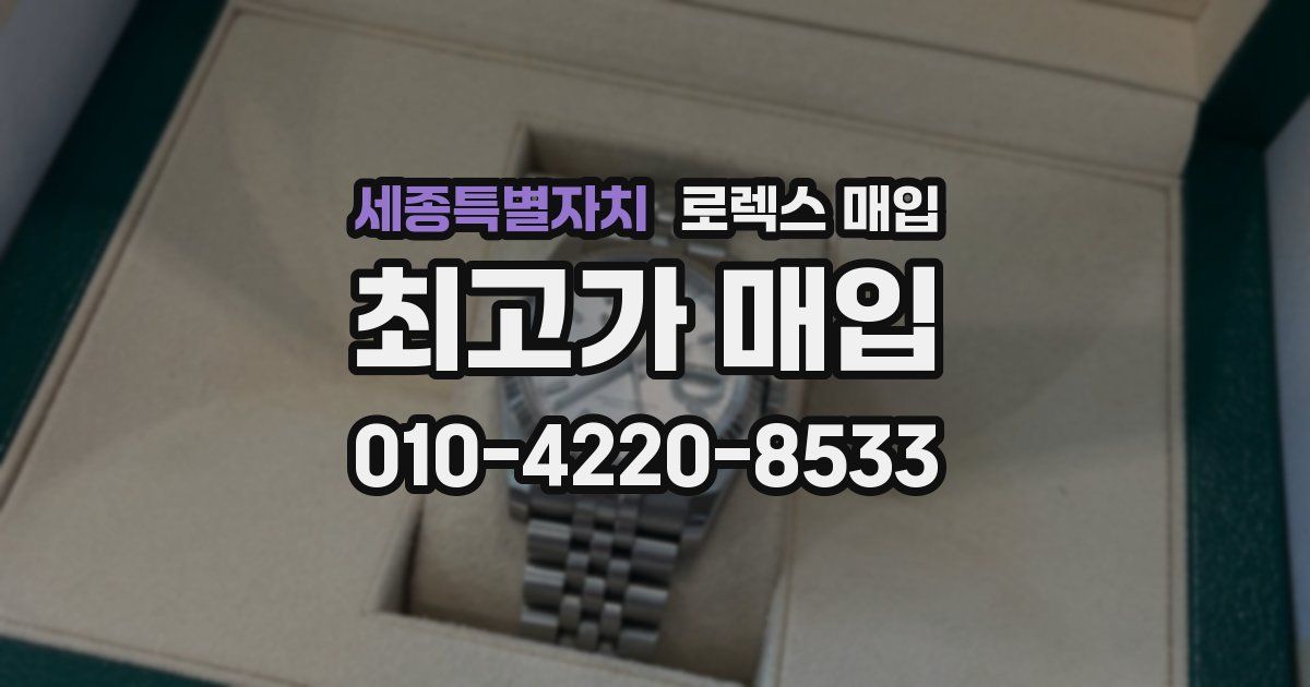 세종특별자치 로렉스 매입