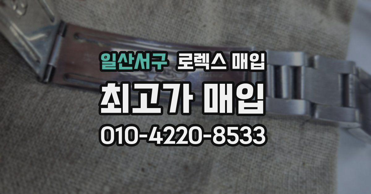일산서구 로렉스 매입