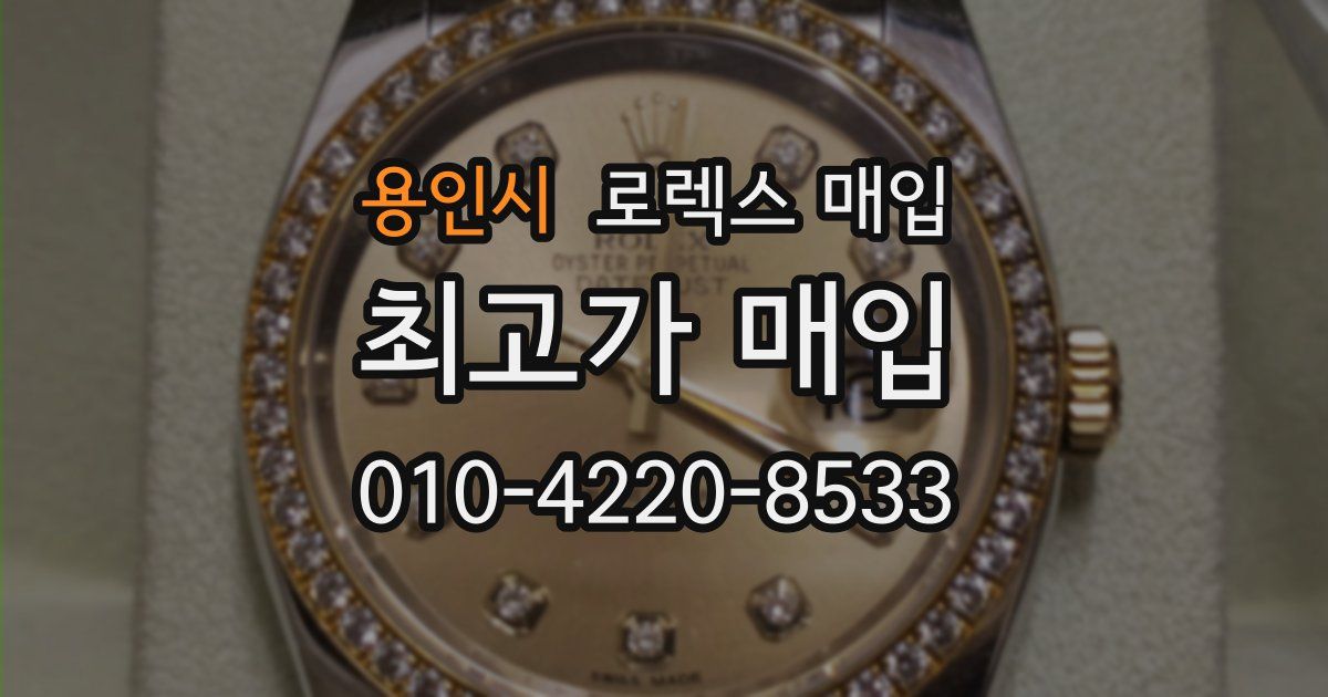 용인시 로렉스 매입
