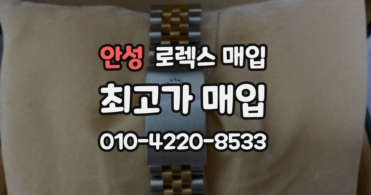 안성 로렉스 매입