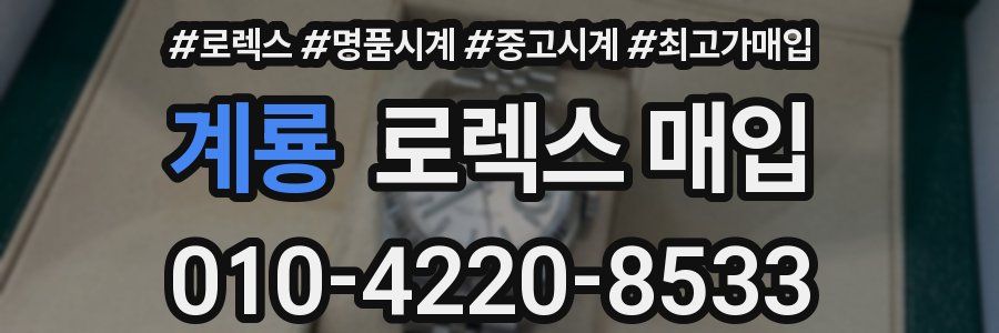 계룡 로렉스 매입