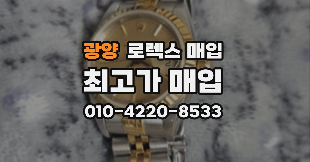 광양 로렉스 매입