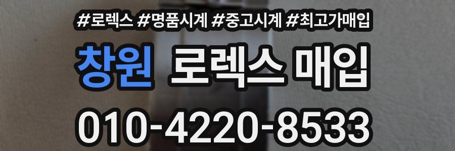 창원 로렉스 매입