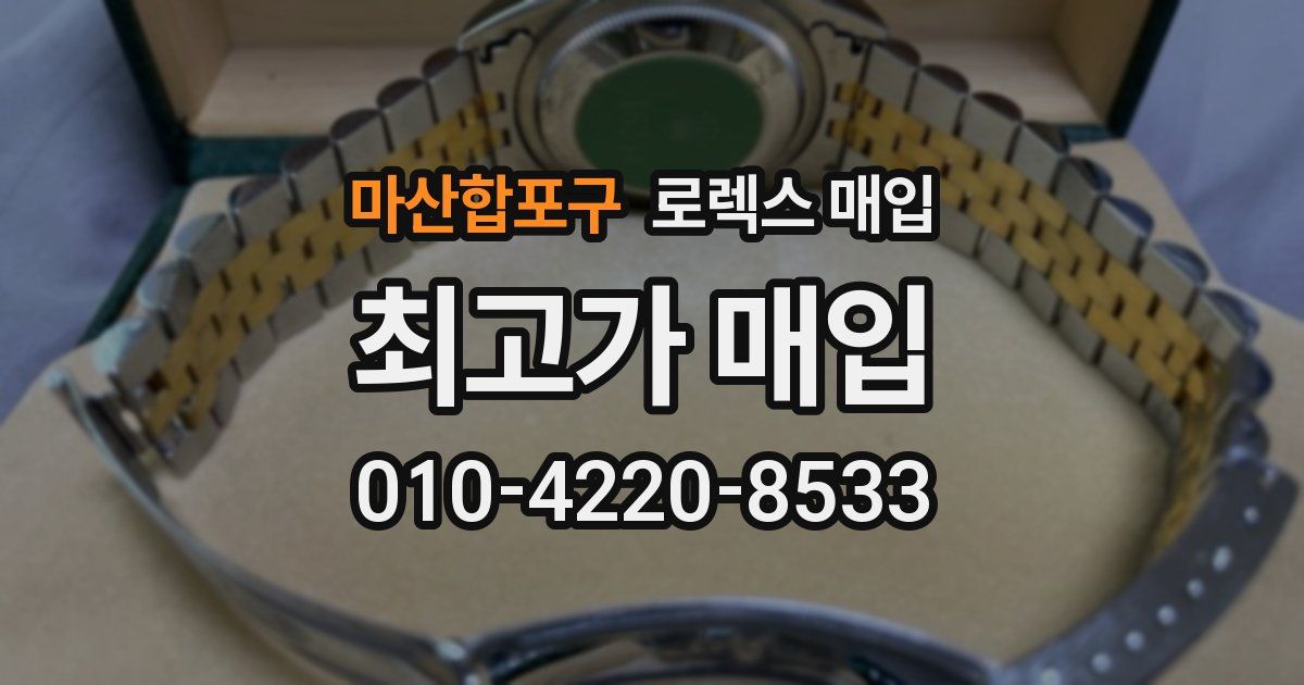 마산합포구 로렉스 매입