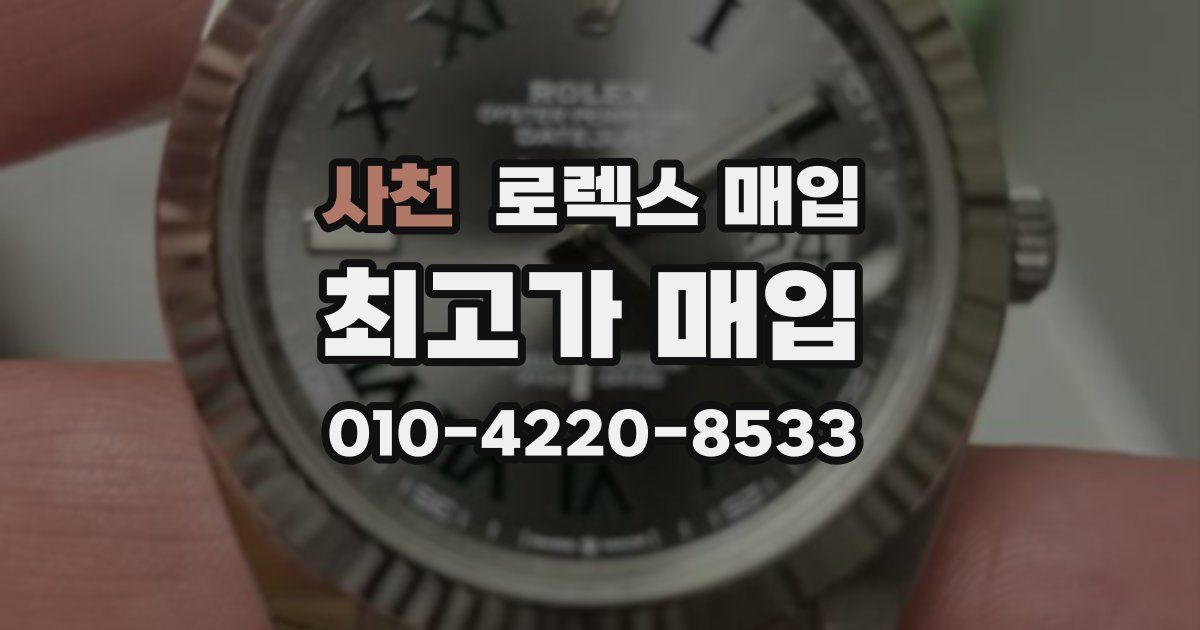 사천 로렉스 매입