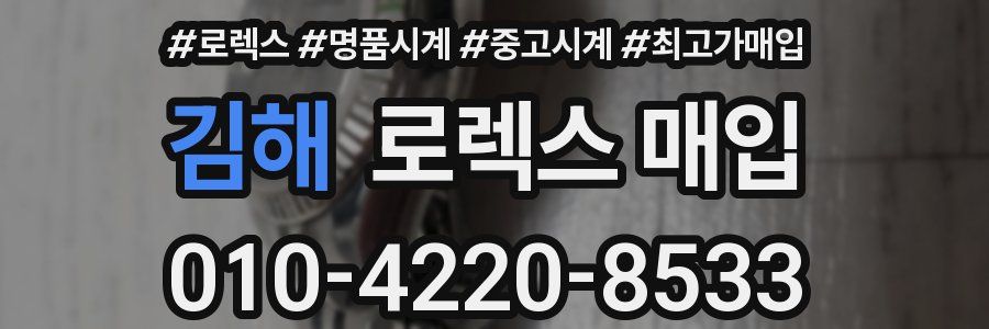 김해 로렉스 매입