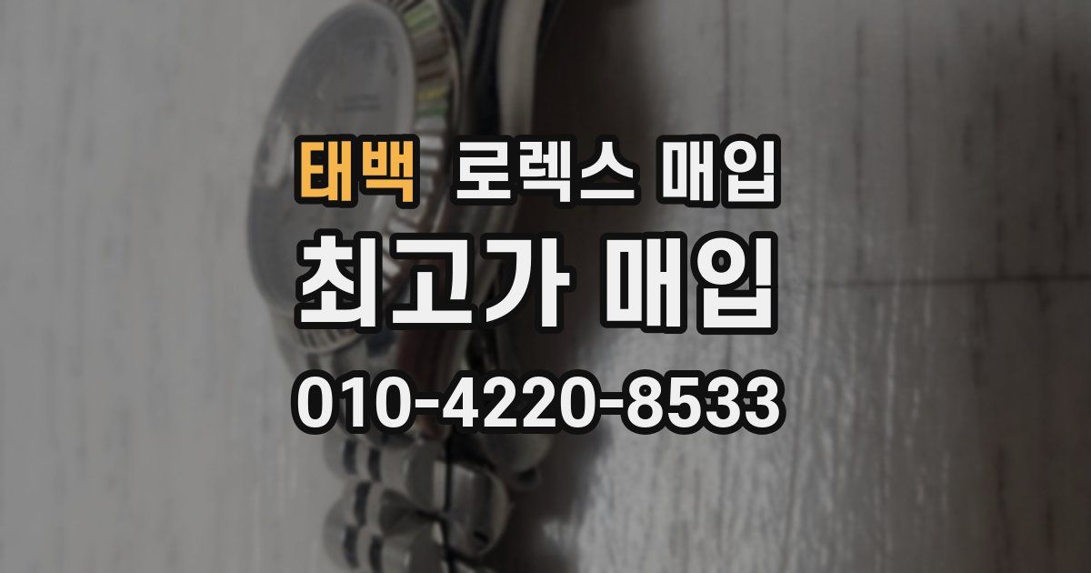 태백 로렉스 매입