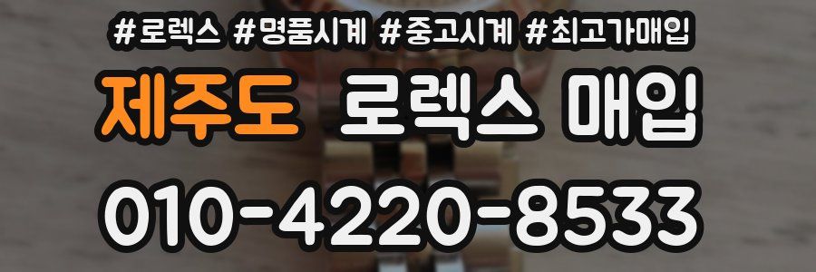 제주도 로렉스 매입