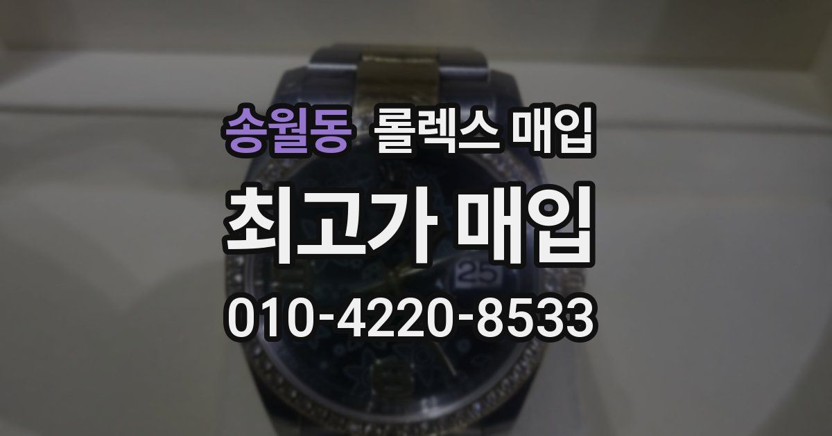 송월동 롤렉스 매입