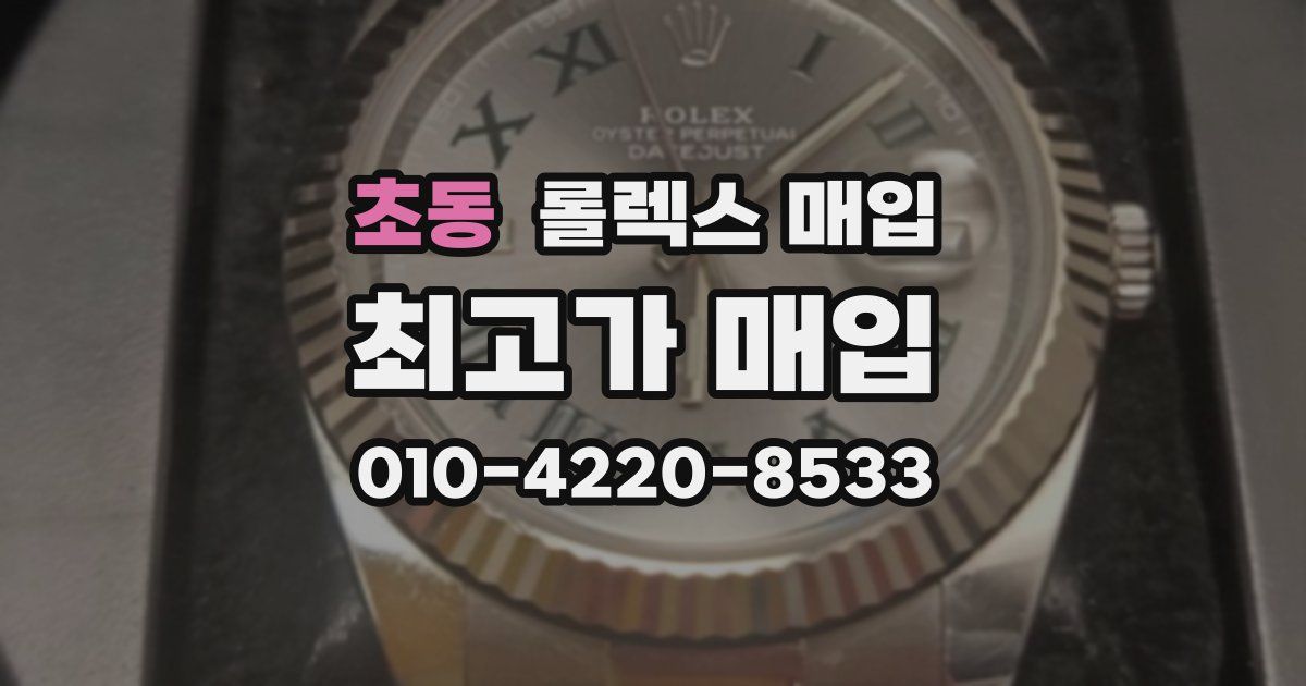 초동 롤렉스 매입